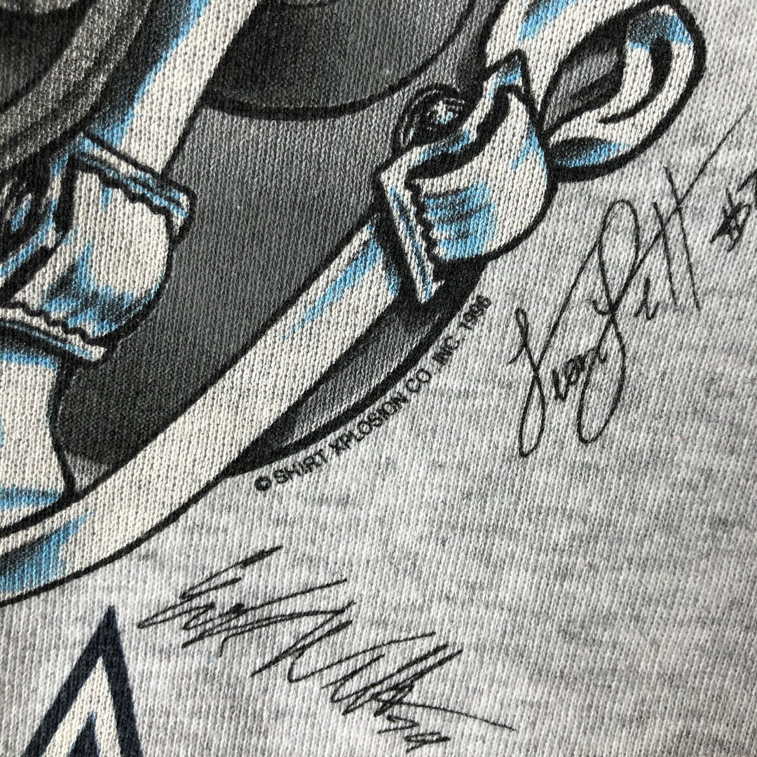 Vintage 90'S Delta NFL Dallas Cowboys print sweatshirt, Made in USA, Men's Size Large polyester gray type Vintage Second Hand