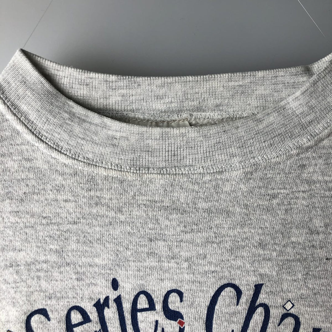 Vintage 90'S Tultex SuperWeight MLB Minnesota Twins Print Sweatshirt, Made in USA, Men's Size XL cotton gray type Vintage Second Hand