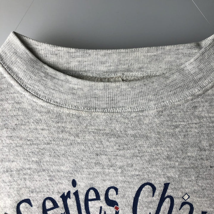 Vintage 90'S Tultex SuperWeight MLB Minnesota Twins Print Sweatshirt, Made in USA, Men's Size XL cotton gray type Vintage Second Hand