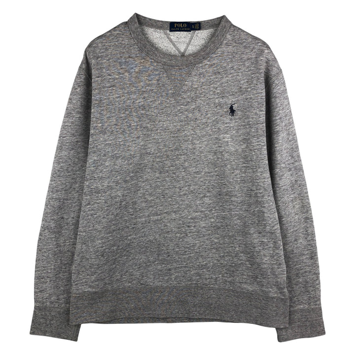 Ralph Lauren POLO RALPH LAUREN One-point logo sweatshirt, sweatshirt, men's XL size cotton gray type Vintage Second Hand