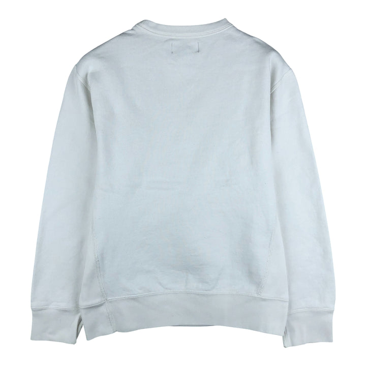 Ralph Lauren POLO by Ralph Lauren One Point Logo Sweatshirt Trainer Men's S Size cotton white type Vintage Second Hand