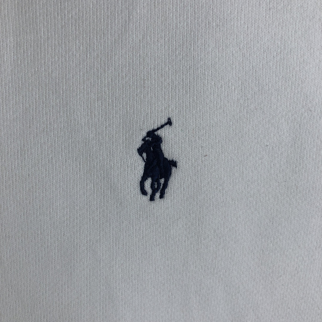 Ralph Lauren POLO by Ralph Lauren One Point Logo Sweatshirt Trainer Men's S Size cotton white type Vintage Second Hand