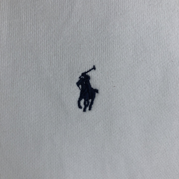 Ralph Lauren POLO by Ralph Lauren One Point Logo Sweatshirt Trainer Men's S Size cotton white type Vintage Second Hand