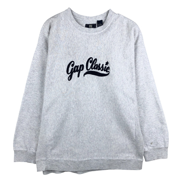 Vintage 90'S GAP ATHLETIC CLASSIC logo sweatshirt, men's size L. cotton white type Vintage Second Hand