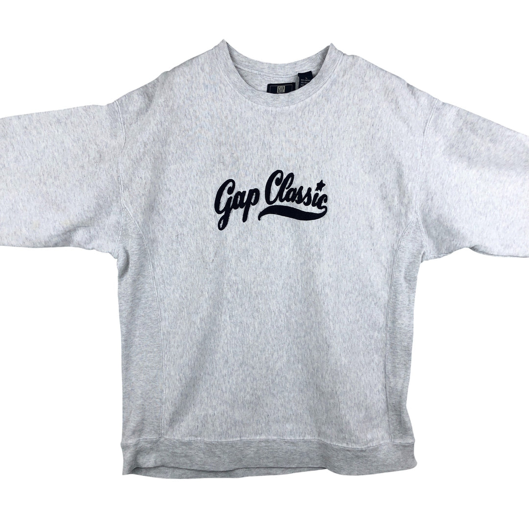 Vintage 90'S GAP ATHLETIC CLASSIC logo sweatshirt, men's size L. cotton white type Vintage Second Hand