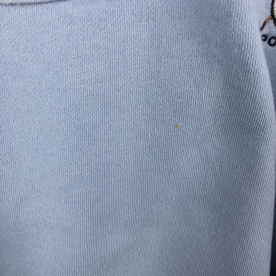 Ralph Lauren POLO by Ralph Lauren half button collar sweatshirt, men's size L cotton Blue type light blue Vintage Second Hand