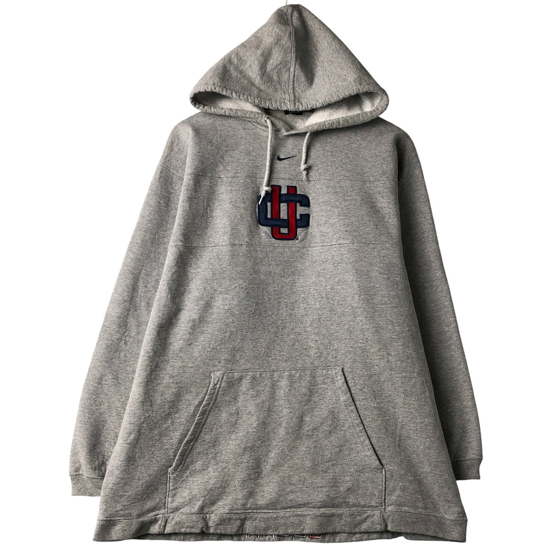 90'S Nike Team College Pullover Hoodie, Made in USA, Men's Size L cotton gray type Vintage Second Hand