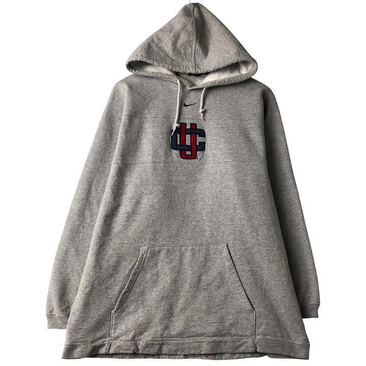 90'S Nike Team College Pullover Hoodie, Made in USA, Men's Size L cotton gray type Vintage Second Hand