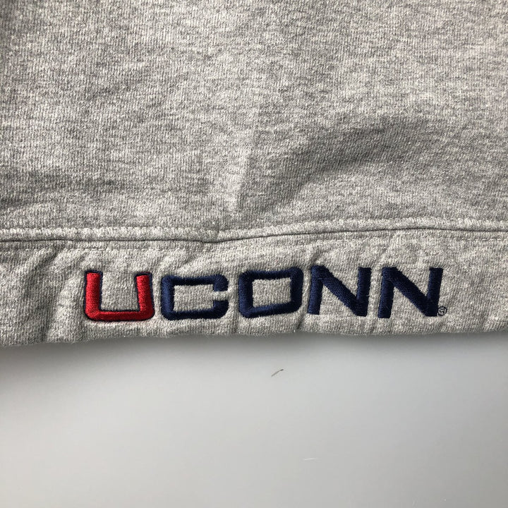 90'S Nike Team College Pullover Hoodie, Made in USA, Men's Size L cotton gray type Vintage Second Hand