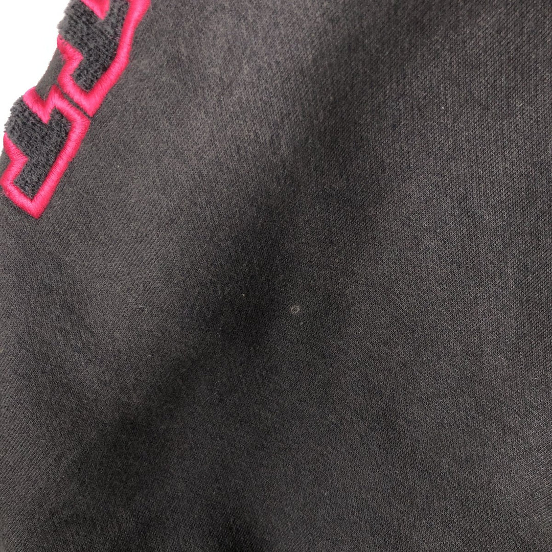Baseball Rich Padded Varsity Sweat Jacket, Men's XL unclear black type Vintage Second Hand
