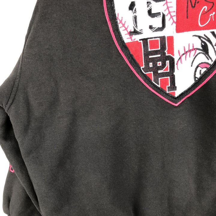 Baseball Rich Padded Varsity Sweat Jacket, Men's XL unclear black type Vintage Second Hand