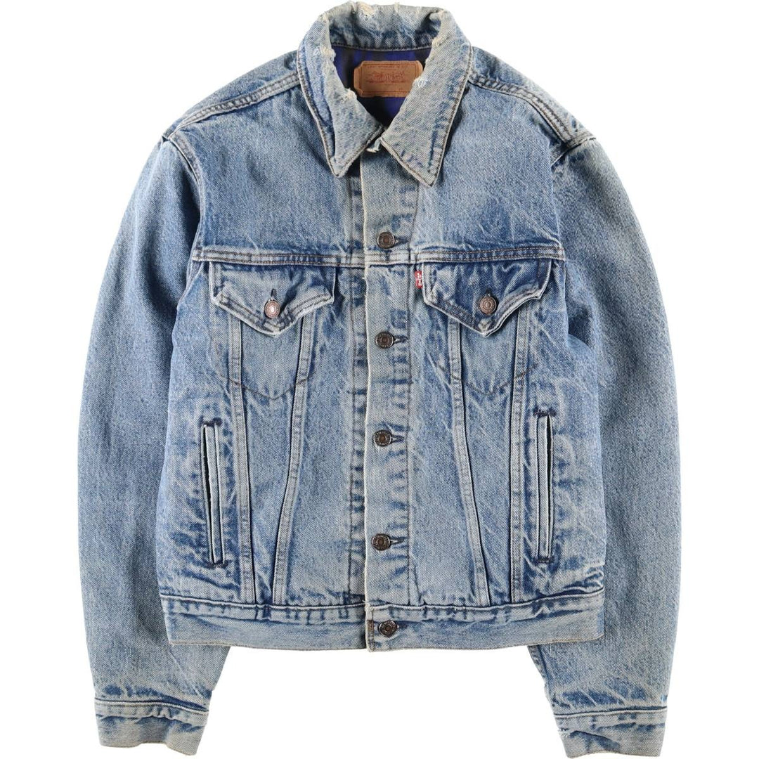 Vintage 1980'S Levi's 70411-9318 denim jacket, made in the USA, size small, men's cotton blue type Vintage Second Hand