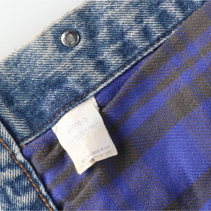 Vintage 1980'S Levi's 70411-9318 denim jacket, made in the USA, size small, men's cotton blue type Vintage Second Hand