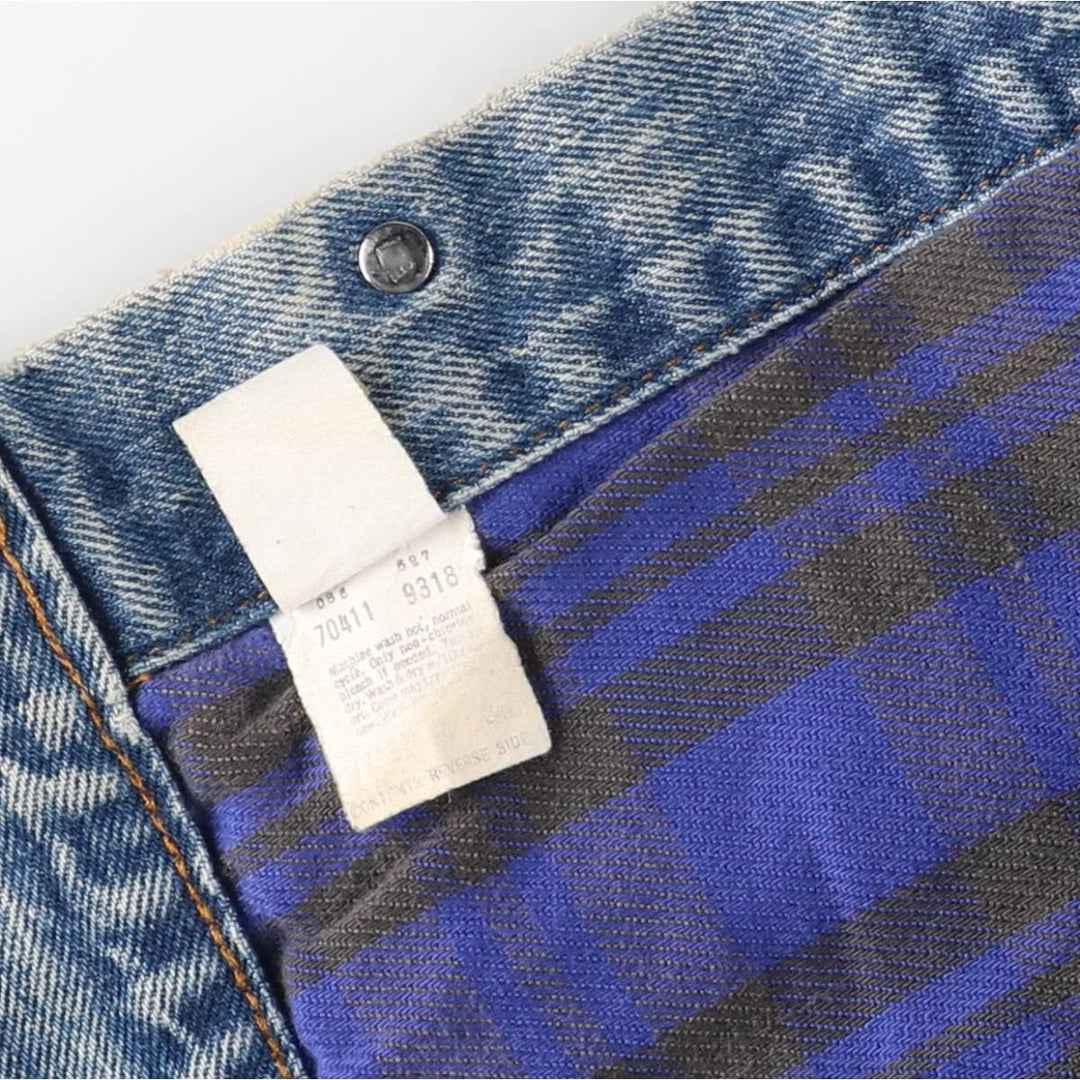 Vintage 1980'S Levi's 70411-9318 denim jacket, made in the USA, size small, men's cotton blue type Vintage Second Hand