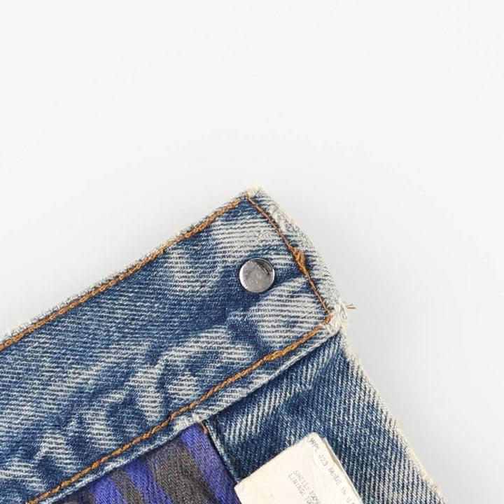 Vintage 1980'S Levi's 70411-9318 denim jacket, made in the USA, size small, men's cotton blue type Vintage Second Hand