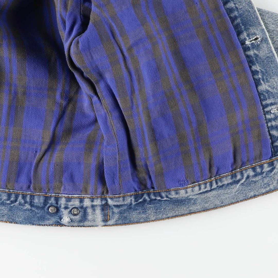 Vintage 1980'S Levi's 70411-9318 denim jacket, made in the USA, size small, men's cotton blue type Vintage Second Hand