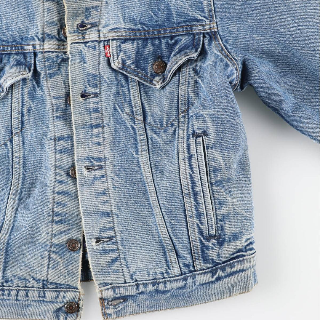 Vintage 1980'S Levi's 70411-9318 denim jacket, made in the USA, size small, men's cotton blue type Vintage Second Hand