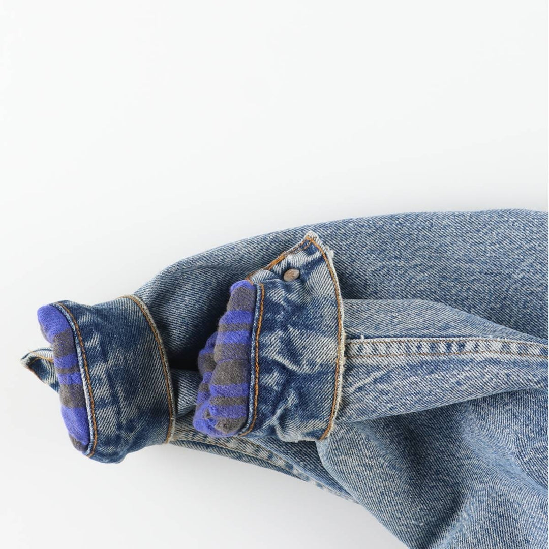 Vintage 1980'S Levi's 70411-9318 denim jacket, made in the USA, size small, men's cotton blue type Vintage Second Hand