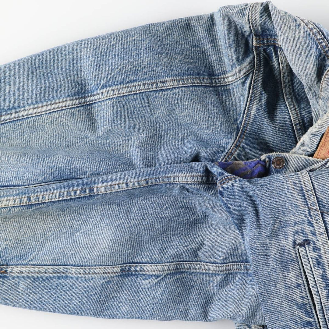 Vintage 1980'S Levi's 70411-9318 denim jacket, made in the USA, size small, men's cotton blue type Vintage Second Hand