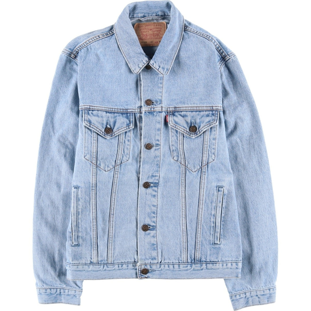 90'S Levi's 70503-0283 Denim Jacket, Men's Medium, Vintage unclear Blue type light blue Vintage Second Hand