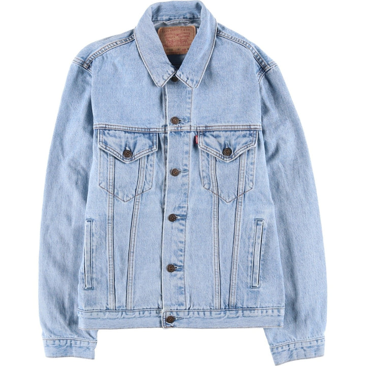 90'S Levi's 70503-0283 Denim Jacket, Men's Medium, Vintage unclear Blue type light blue Vintage Second Hand