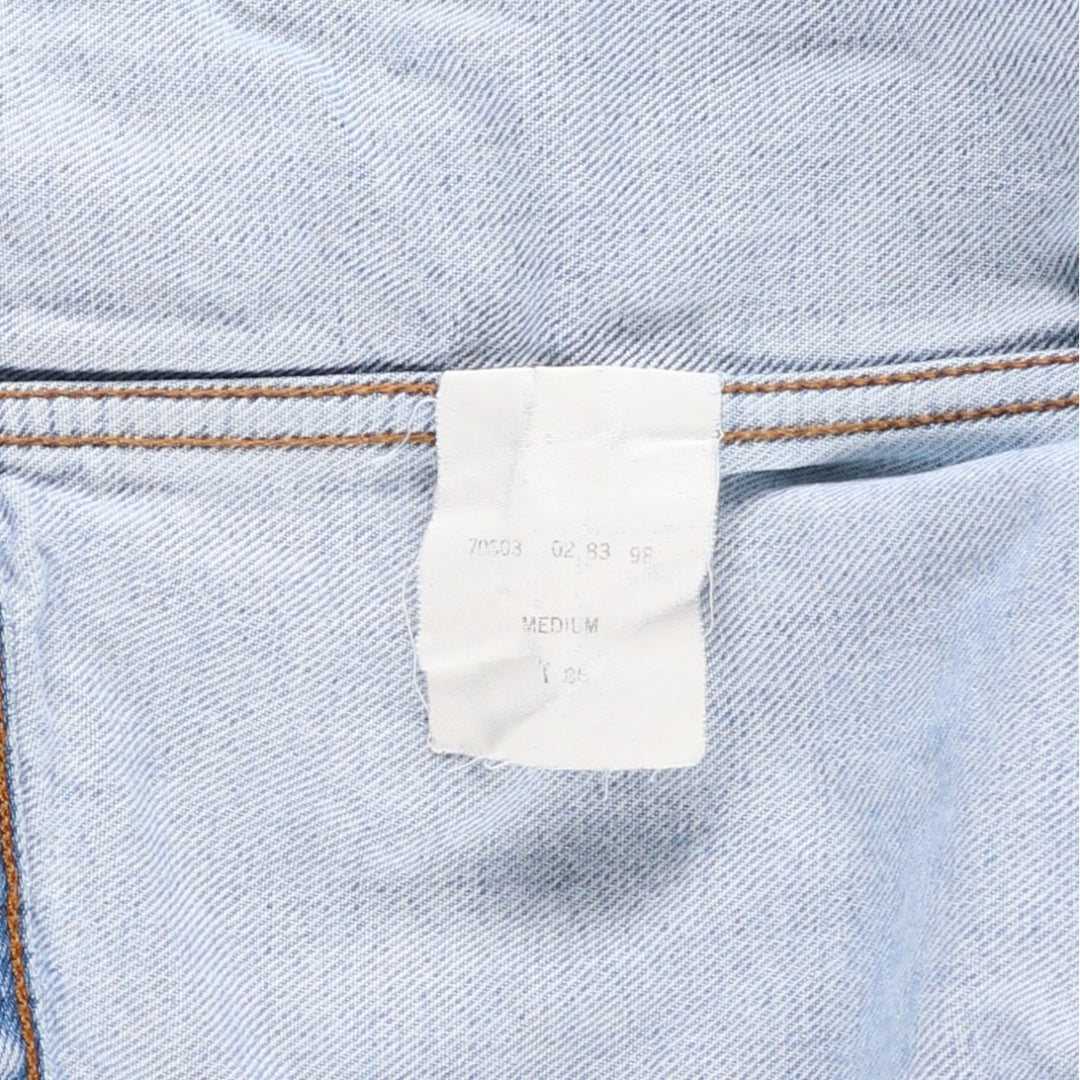 90'S Levi's 70503-0283 Denim Jacket, Men's Medium, Vintage unclear Blue type light blue Vintage Second Hand