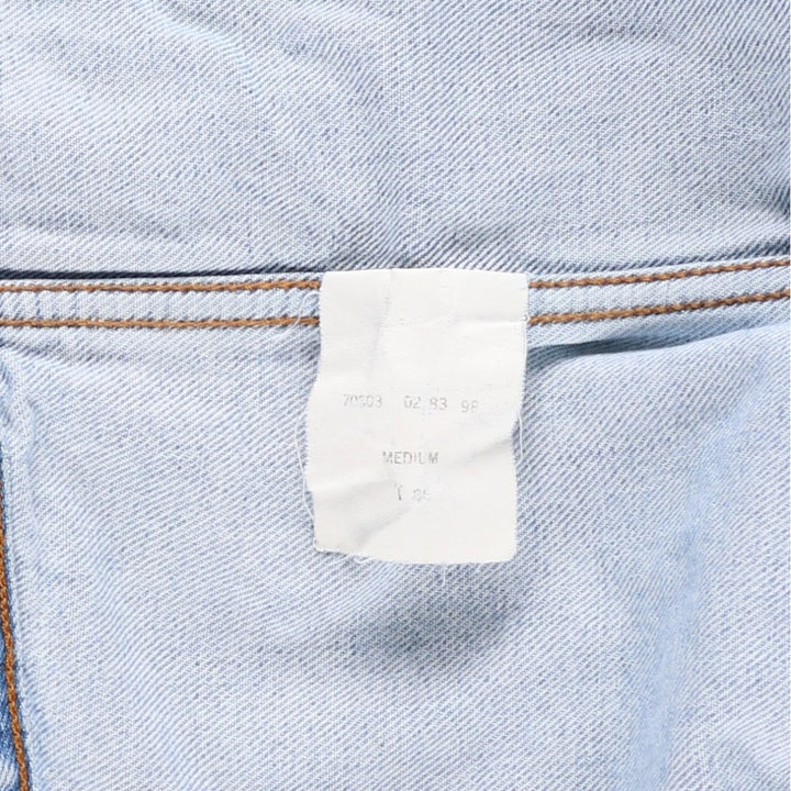 90'S Levi's 70503-0283 Denim Jacket, Men's Medium, Vintage unclear Blue type light blue Vintage Second Hand