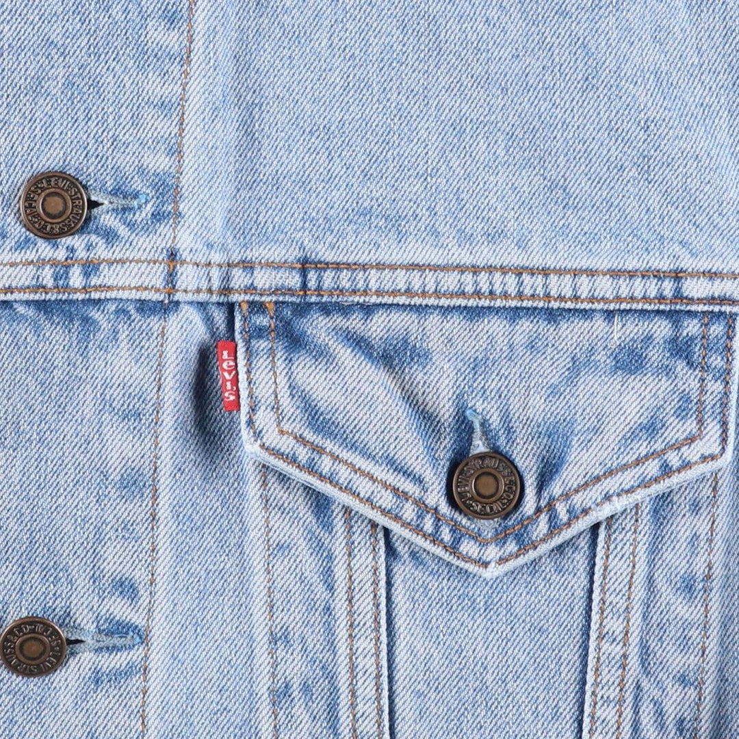 90'S Levi's 70503-0283 Denim Jacket, Men's Medium, Vintage unclear Blue type light blue Vintage Second Hand