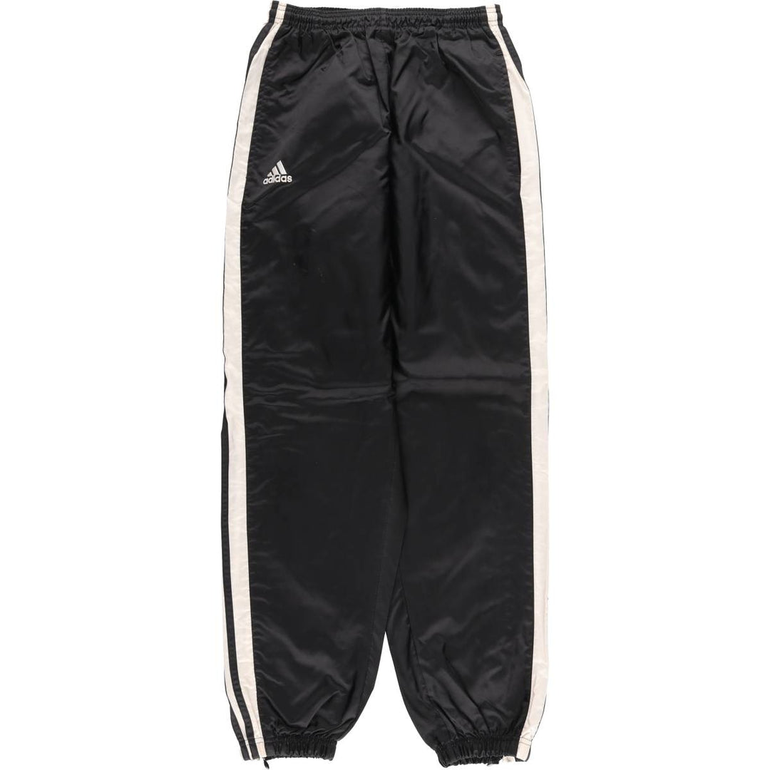 Vintage 90s-00'S Adidas warm-up pants, nylon, crinkly pants, men's size small polyester black type Vintage Second Hand