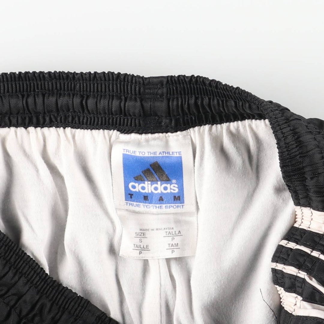 Vintage 90s-00'S Adidas warm-up pants, nylon, crinkly pants, men's size small polyester black type Vintage Second Hand