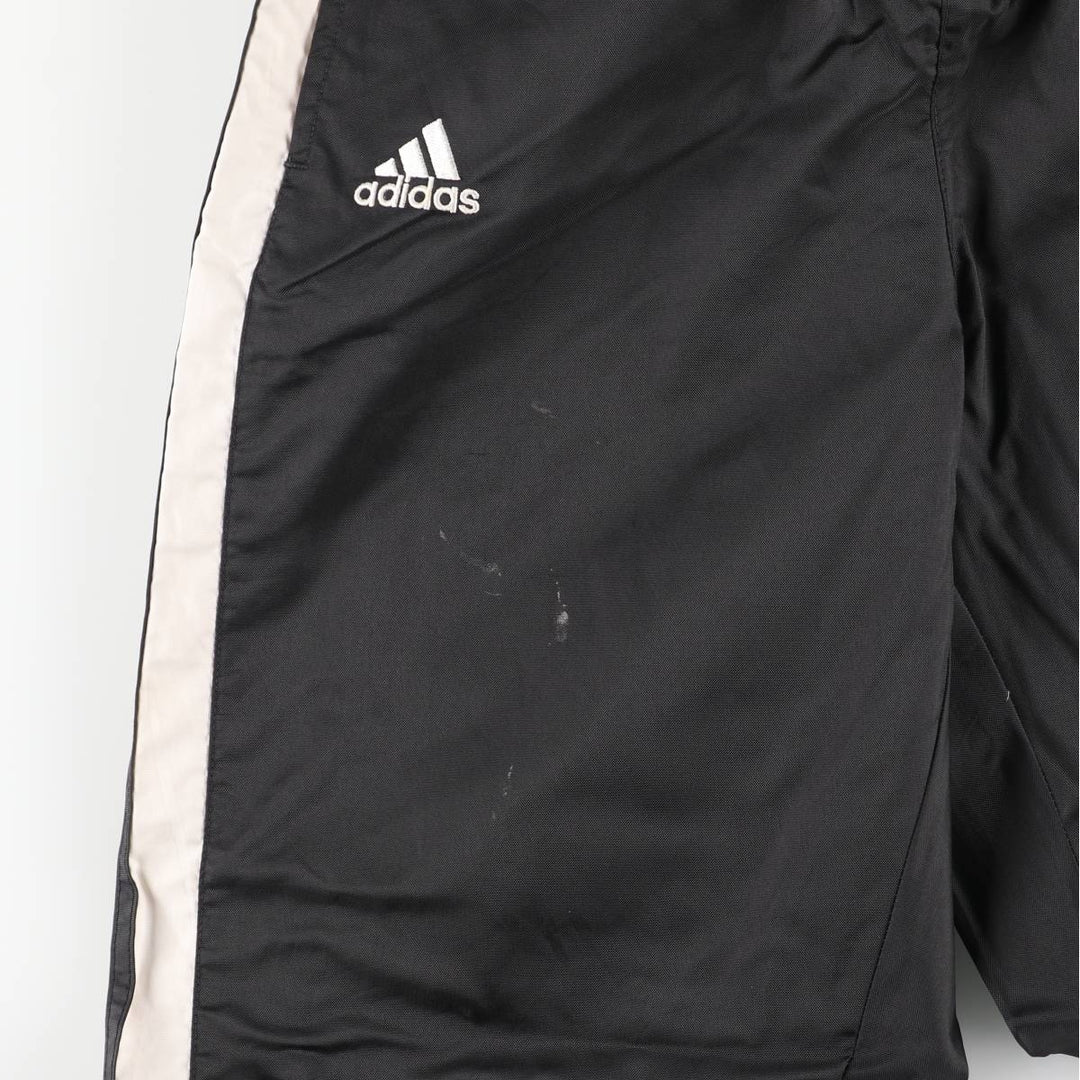 Vintage 90s-00'S Adidas warm-up pants, nylon, crinkly pants, men's size small polyester black type Vintage Second Hand