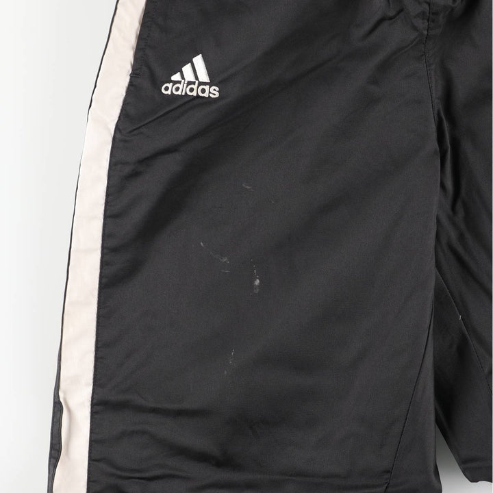 Vintage 90s-00'S Adidas warm-up pants, nylon, crinkly pants, men's size small polyester black type Vintage Second Hand