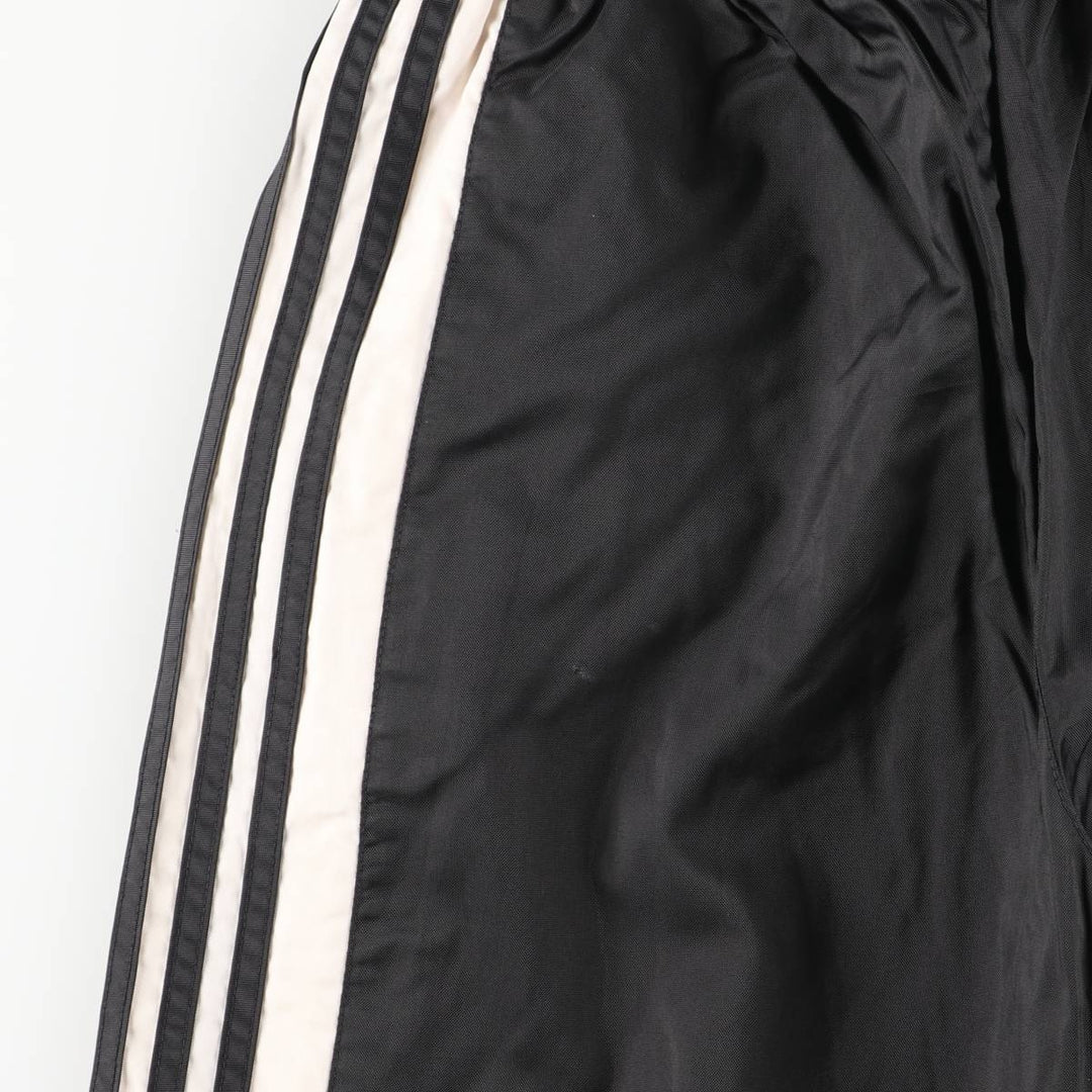 Vintage 90s-00'S Adidas warm-up pants, nylon, crinkly pants, men's size small polyester black type Vintage Second Hand