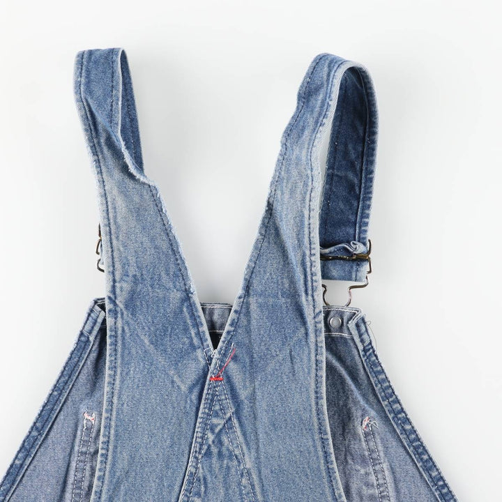 Round House Men's Oversized Denim Overalls, Made in the USA, Size W40 unclear blue type Vintage Second Hand