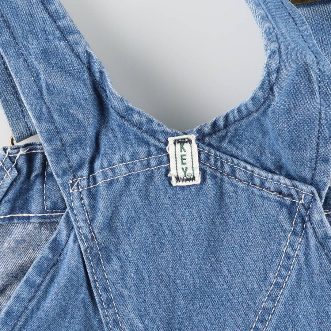 90'S Key denim overalls, made in Mexico, men's size W39, vintage cotton blue type Vintage Second Hand