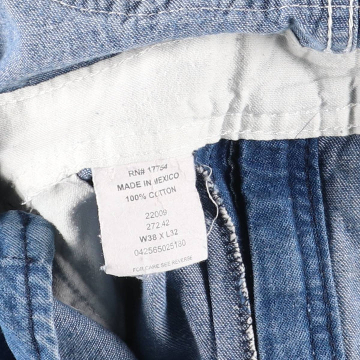 90'S Key denim overalls, made in Mexico, men's size W39, vintage cotton blue type Vintage Second Hand