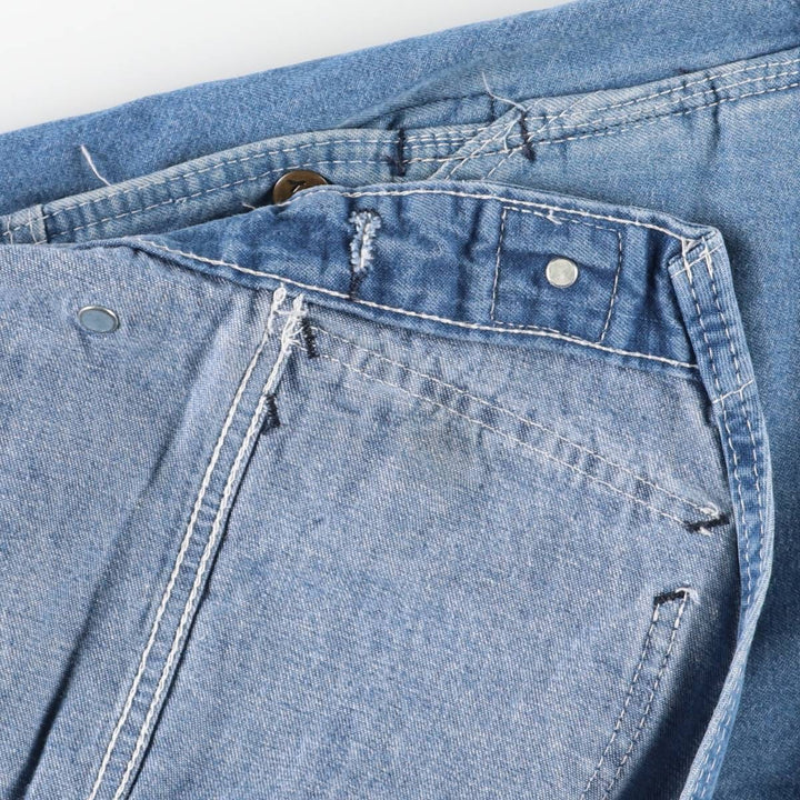 90'S Key denim overalls, made in Mexico, men's size W39, vintage cotton blue type Vintage Second Hand