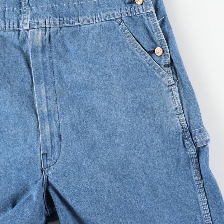 90'S Key denim overalls, made in Mexico, men's size W39, vintage cotton blue type Vintage Second Hand