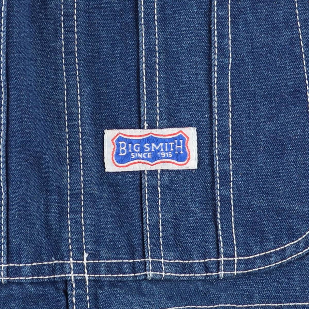 Big Smith Men's Denim Overalls (Size W41) cotton navy blue type Vintage Second Hand