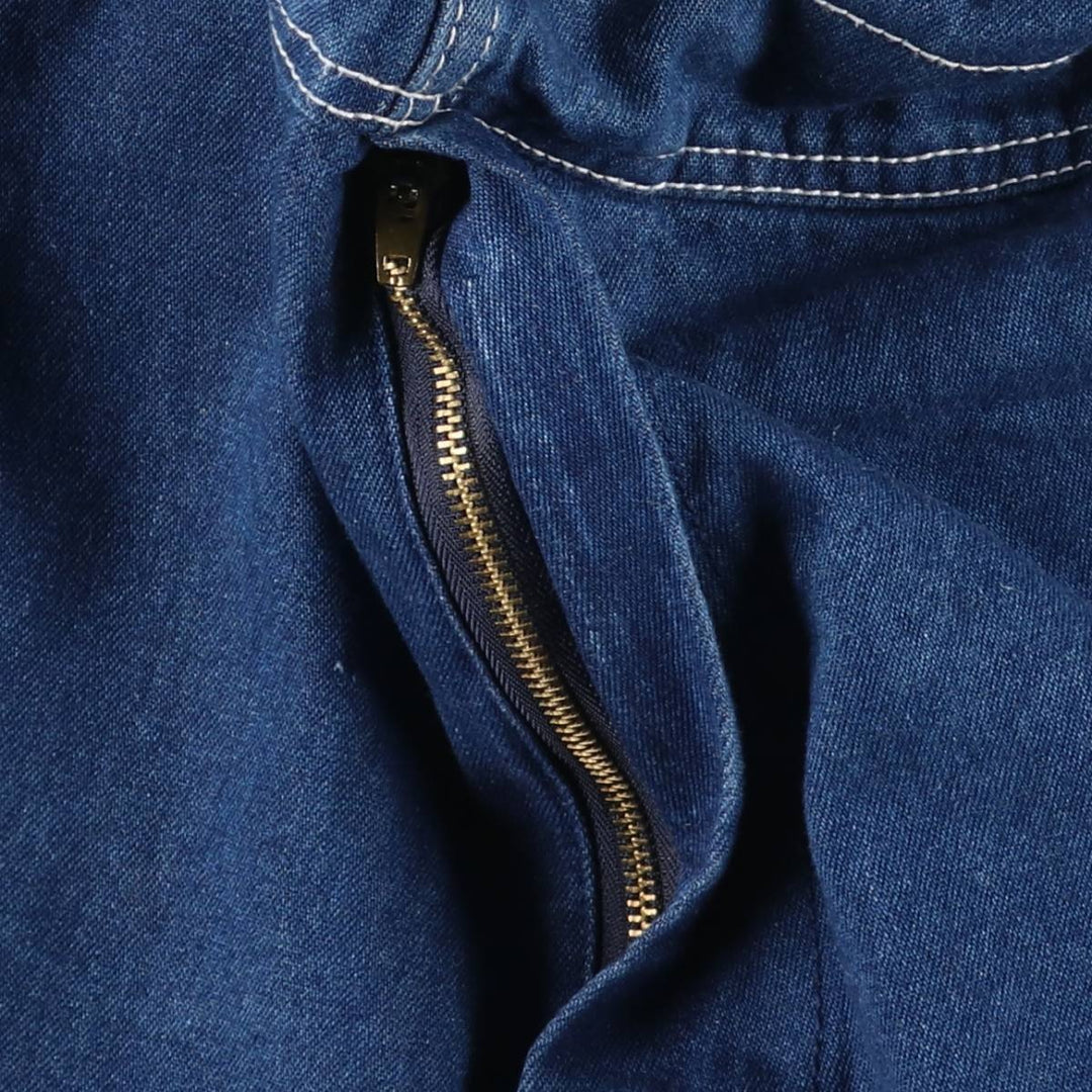 Big Smith Men's Denim Overalls (Size W41) cotton navy blue type Vintage Second Hand