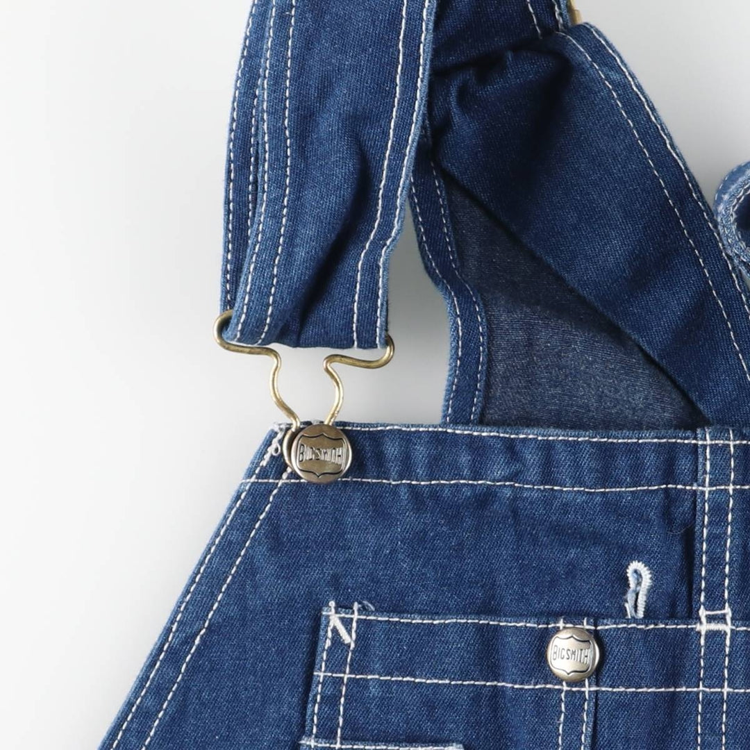 Big Smith Men's Denim Overalls (Size W41) cotton navy blue type Vintage Second Hand