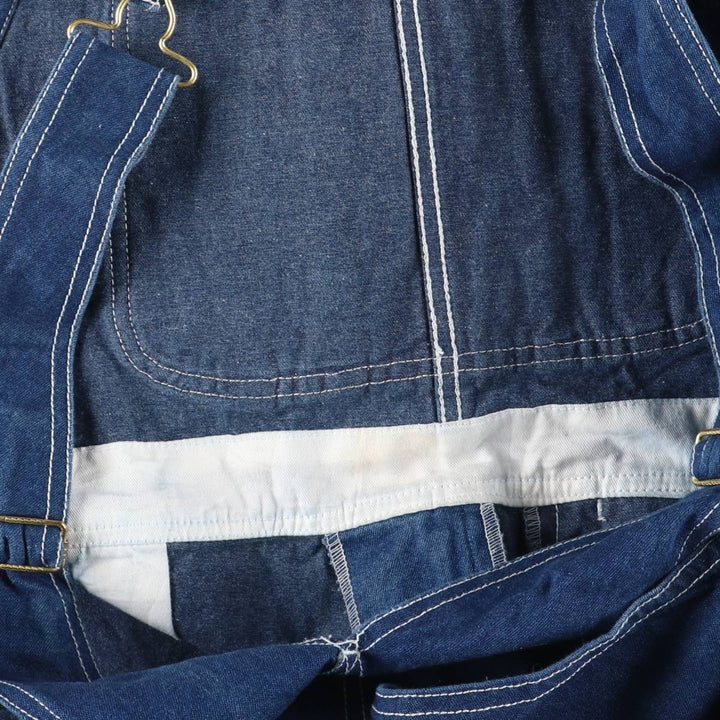 Big Smith Men's Denim Overalls (Size W41) cotton navy blue type Vintage Second Hand