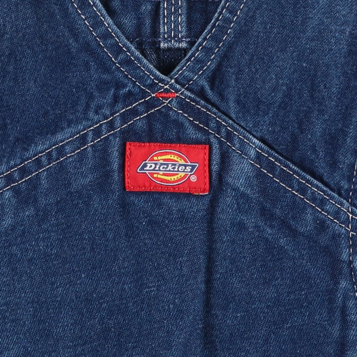 Dickies denim overalls for men, equivalent to w36 cotton navy blue type Vintage Second Hand