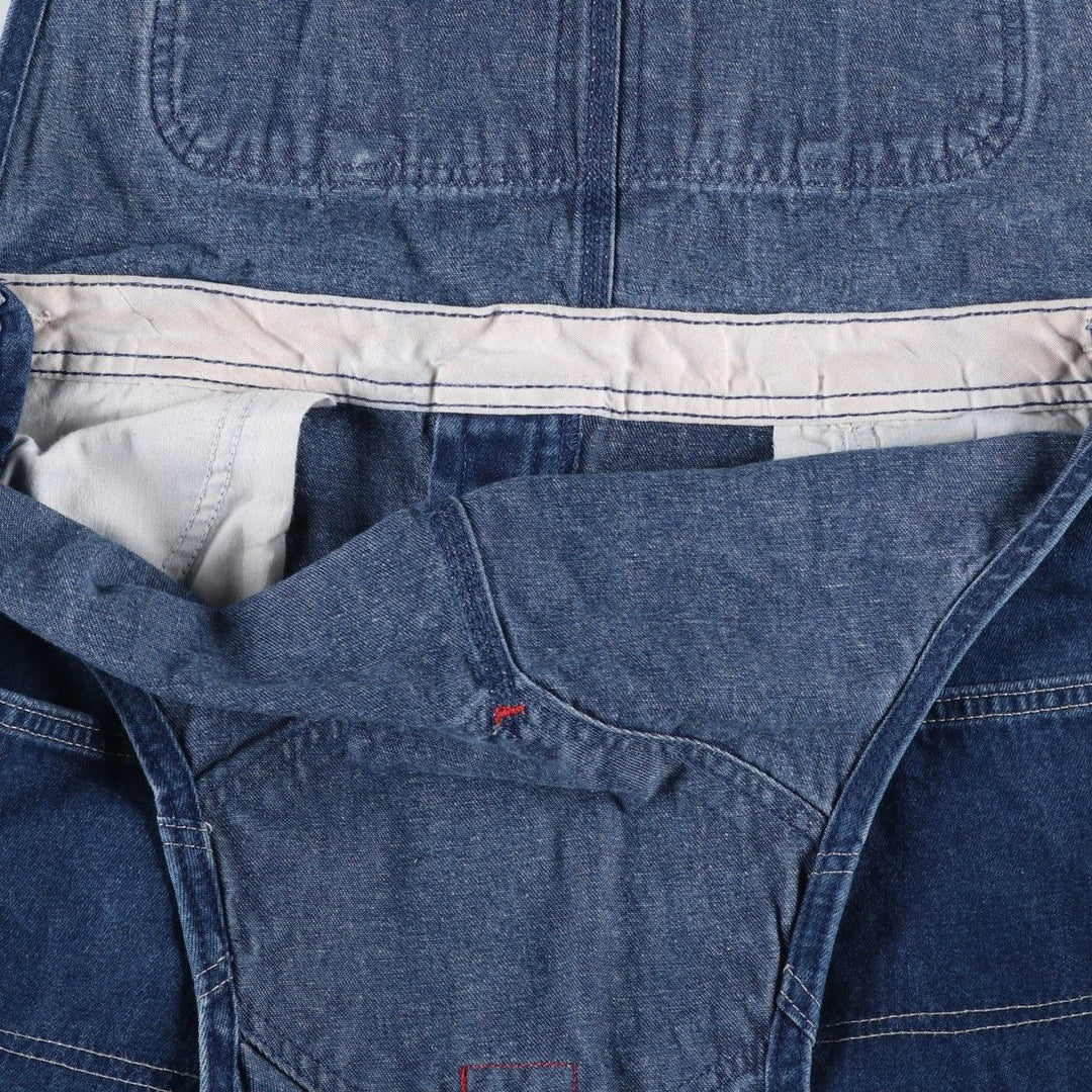 Dickies denim overalls for men, equivalent to w36 cotton navy blue type Vintage Second Hand