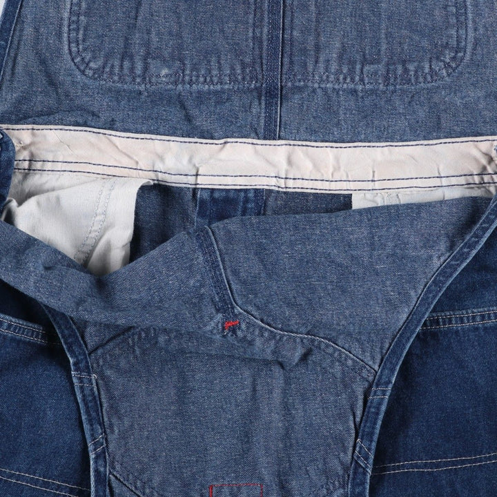 Dickies denim overalls for men, equivalent to w36 cotton navy blue type Vintage Second Hand