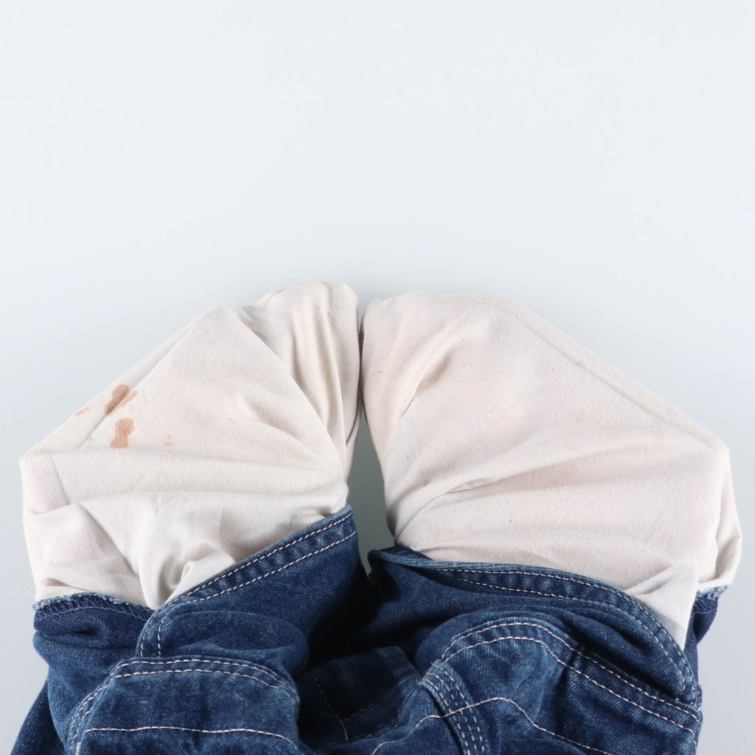 Dickies denim overalls for men, equivalent to w36 cotton navy blue type Vintage Second Hand