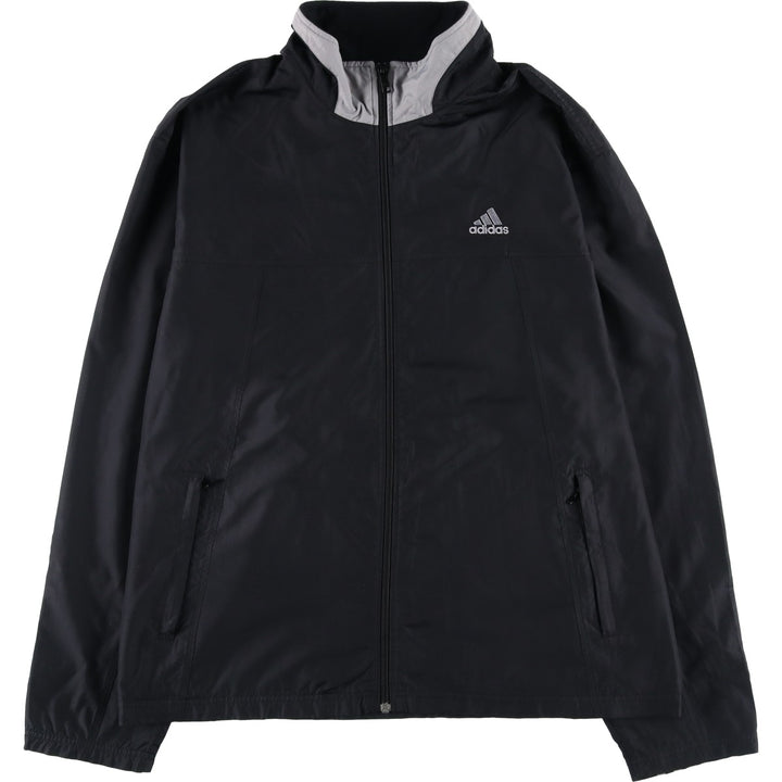 Adidas windbreaker, men's size XL polyester black type Vintage Second Hand