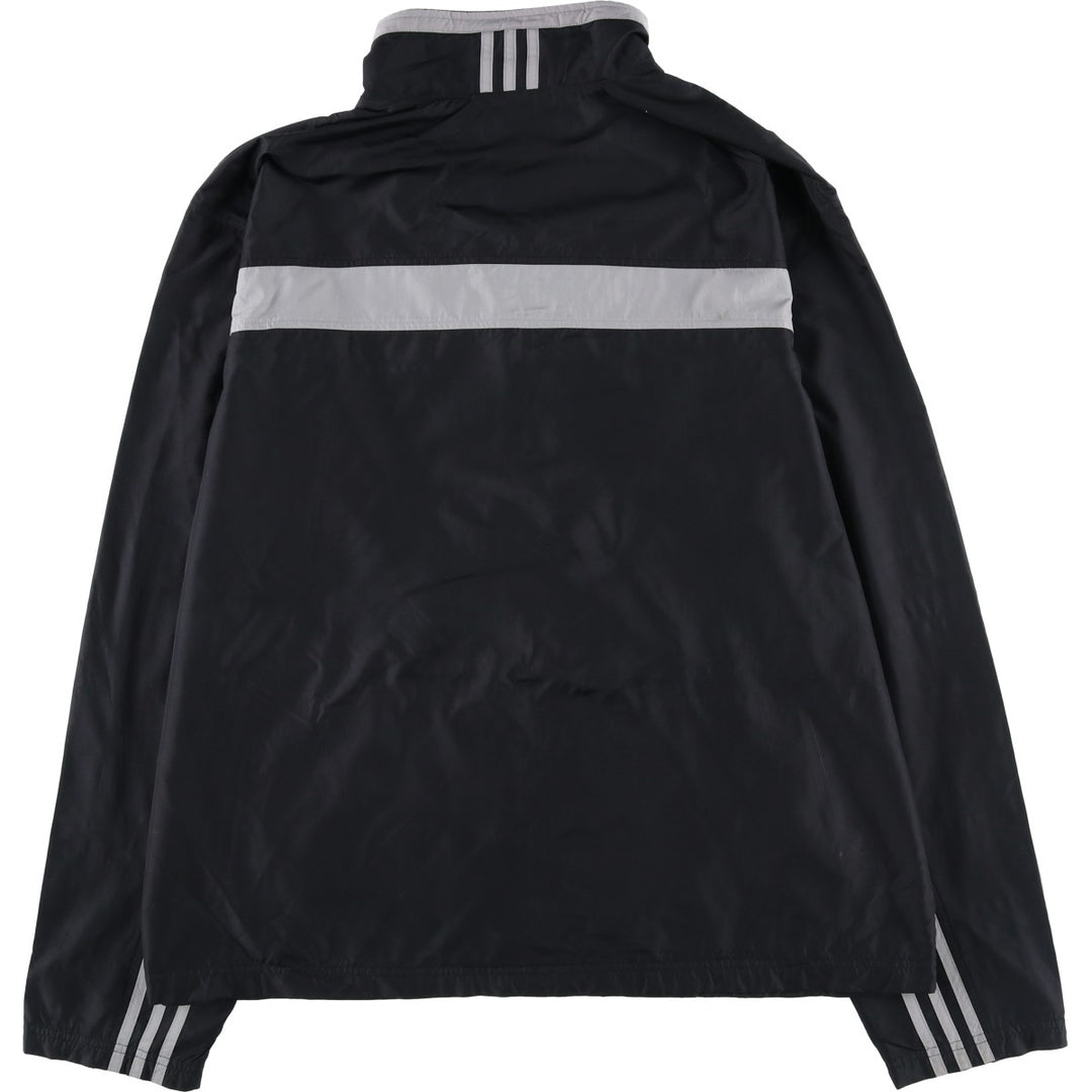 Adidas windbreaker, men's size XL polyester black type Vintage Second Hand