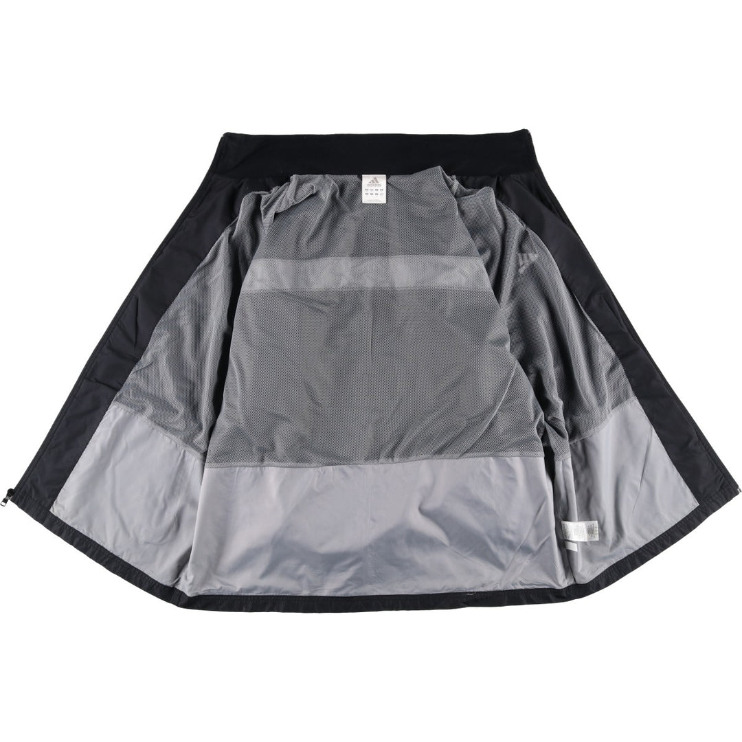 Adidas windbreaker, men's size XL polyester black type Vintage Second Hand