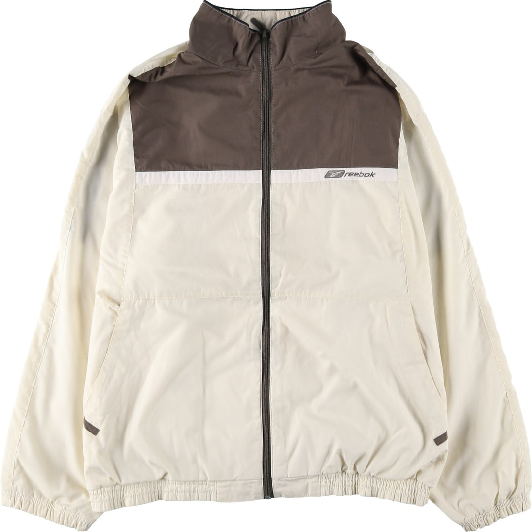 2000'S Reebok windbreaker, men's size M polyester white type Vintage Second Hand